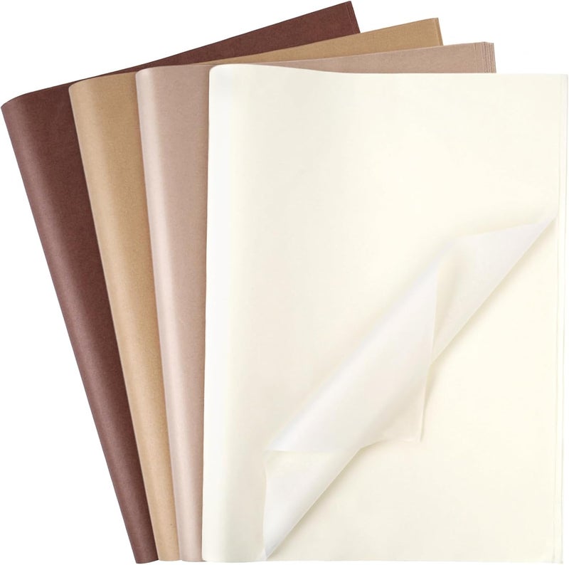 Koogel 112 Sheets Tissue Paper, 20x14 Inch Brown Gift Wrapping Tissue Paper Bulk for DIY Crafts Gift Bags Art Project - Image 1